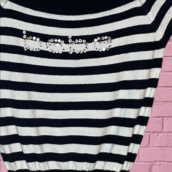 Bebe rhinestone striped top - Picture 2 of 2